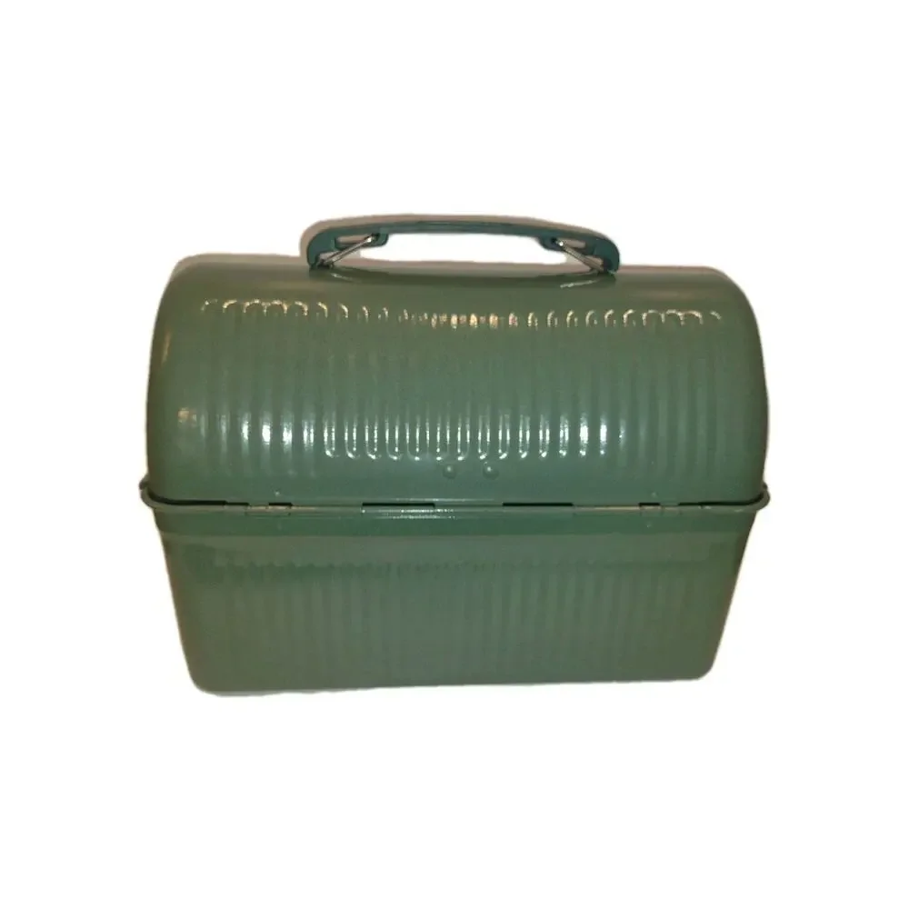 Stanley Green Metal Lunch Box 10 qt w/ Handle & Lid, Model 20-00960